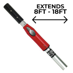 Piranha 8' - 16' Power Pole with Lever Lock – Heavy-Duty Telescopic Pool Pole