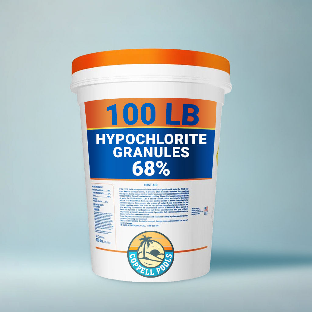 100 lb Drum 68% Calcium Hypochlorite Granular - Pool Shock