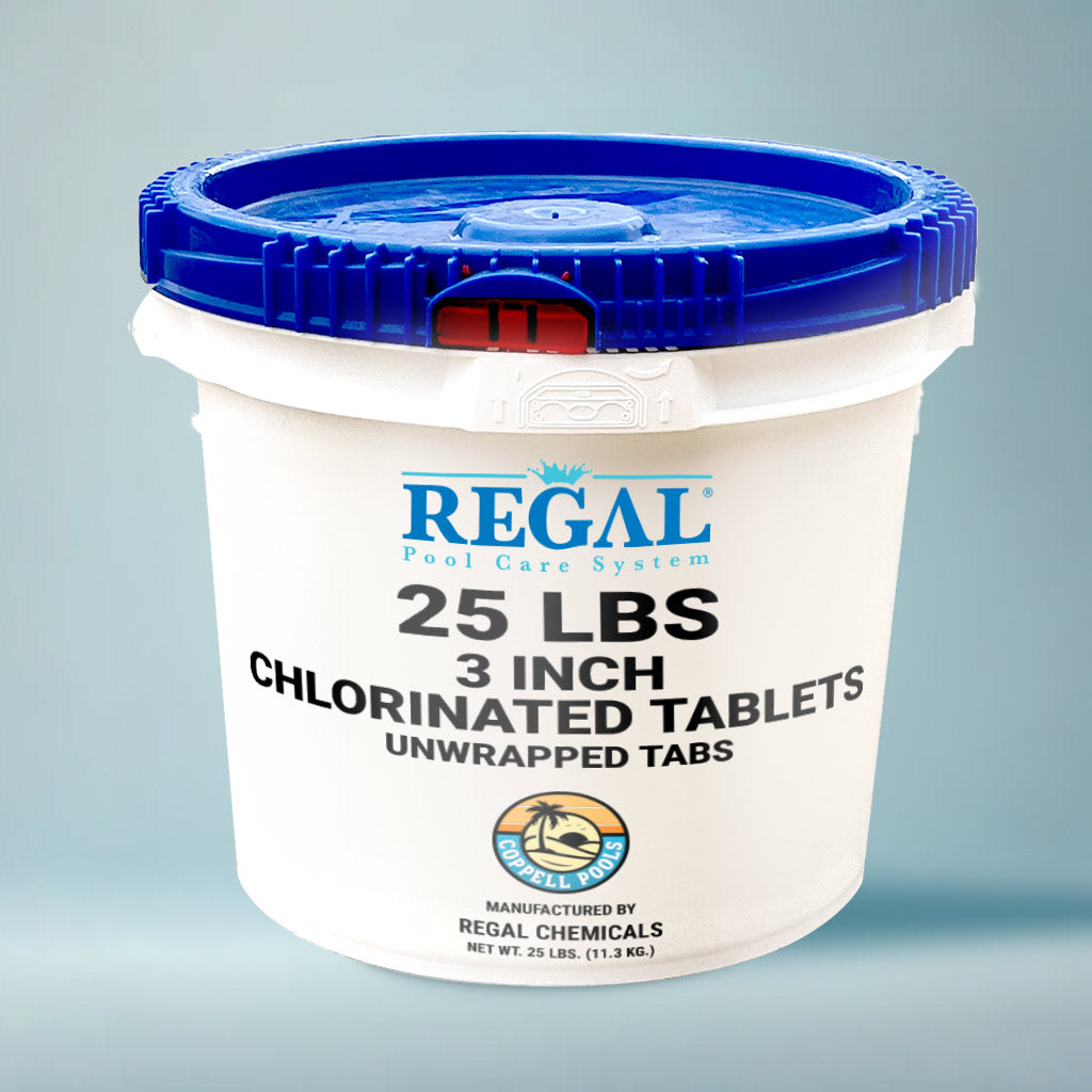 Regal Chemicals - 25 lb 3" Chlorinated Tabs Unwrapped